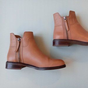 Franco Sarto Halford Ankle Leather Booties Light Brown